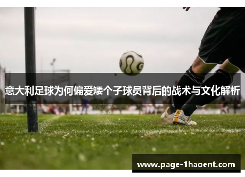 意大利足球为何偏爱矮个子球员背后的战术与文化解析